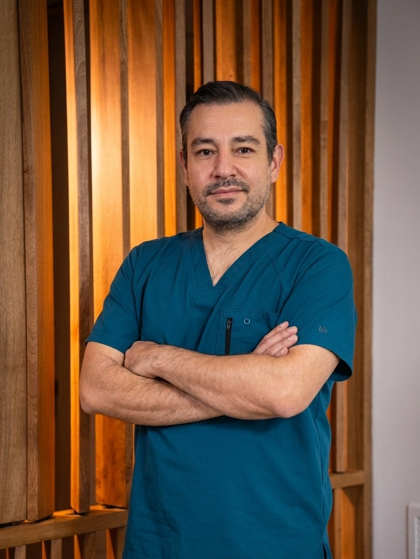 Portrait of Dr. Guillermo Quezada Navarro, general surgery specialist